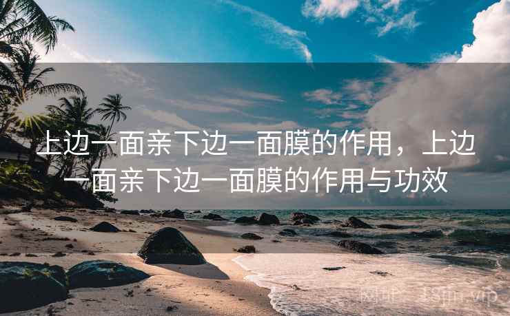 上边一面亲下边一面膜的作用,上边一面亲下边一面膜的作用与功效  第2张 上边一面亲下边一面膜的作用,上边一面亲下边一面膜的作用与功效  第2张